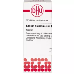 KALIUM BICHROMICUM D 30 tablet, 80 kapsul