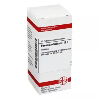 PAEONIA OFFICINALIS D 6 tablete, 80 kapsul