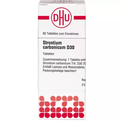 STRONTIUM CARBONICUM D 30 tablet, 80 kapsul