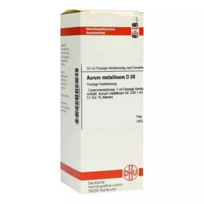 AURUM METALLICUM Raztopina D 30, 50 ml