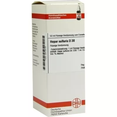 HEPAR SULFURIS Raztopina D 30, 50 ml