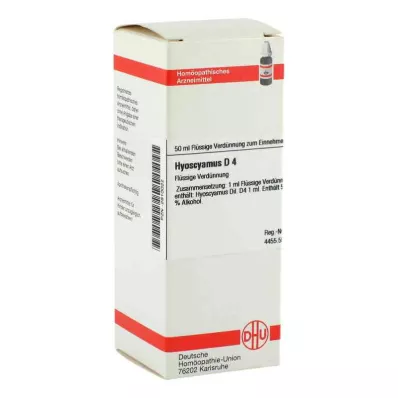 HYOSCYAMUS Raztopina D 4, 50 ml HYOSCYAMUS Raztopina D 4, 50 ml