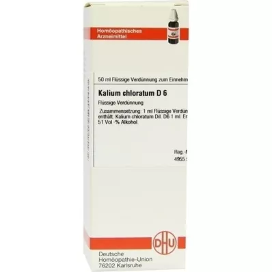 KALIUM CHLORATUM Raztopina D 6, 50 ml