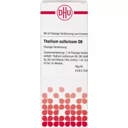 THALLIUM SULFURICUM Raztopina D 6, 50 ml