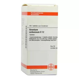 STRONTIUM CARBONICUM D 12 tablet, 200 kapsul