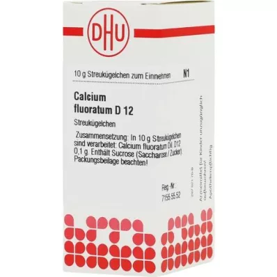 CALCIUM FLUORATUM D 12 kroglic, 10 g