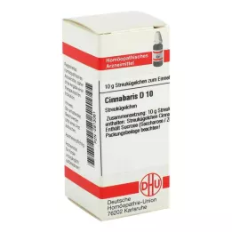 CINNABARIS D 10 kroglic, 10 g
