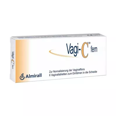 VAGI C Fem vaginalne tablete, 6 kosov