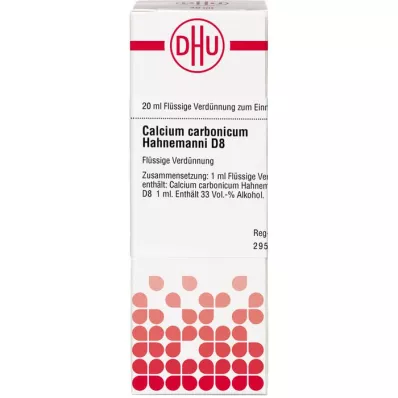 CALCIUM CARBONICUM Hahnemanni D 8 Raztopina, 20 ml