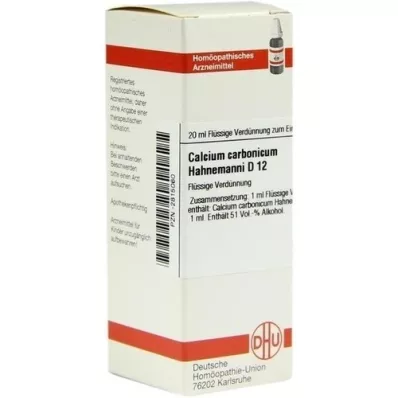 CALCIUM CARBONICUM Hahnemanni D 12 raztopina, 20 ml