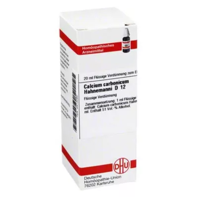 CALCIUM CARBONICUM Hahnemanni D 12 raztopina, 20 ml