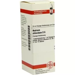 NATRIUM CHLORATUM Raztopina D 6, 20 ml