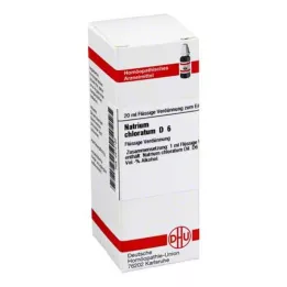 NATRIUM CHLORATUM Raztopina D 6, 20 ml