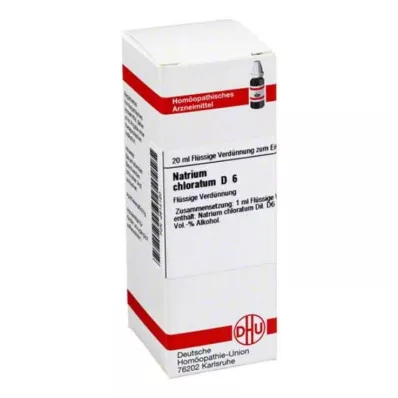 NATRIUM CHLORATUM Raztopina D 6, 20 ml