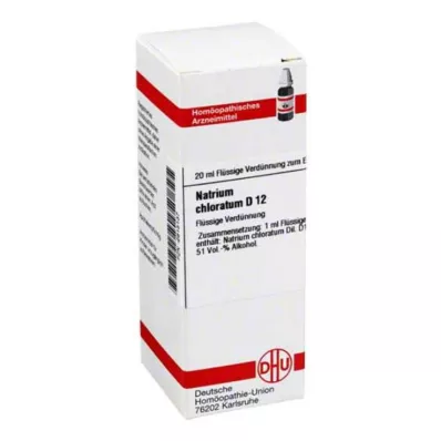 NATRIUM CHLORATUM Raztopina D 12, 20 ml NATRIUM CHLORATUM Raztopina D 12, 20 ml