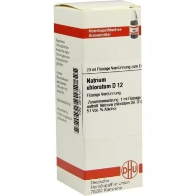 NATRIUM CHLORATUM Raztopina D 12, 20 ml