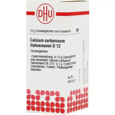 CALCIUM CARBONICUM Hahnemanni D 12 globul, 10 g