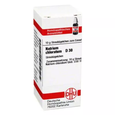 NATRIUM CHLORATUM D 30 kroglic, 10 g