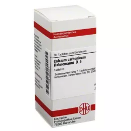 CALCIUM CARBONICUM Hahnemanni D 6 tablete, 80 kosov