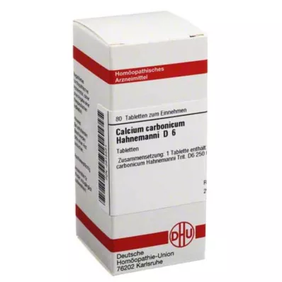 CALCIUM CARBONICUM Hahnemanni D 6 tablete, 80 kosov