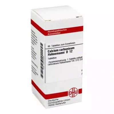 CALCIUM CARBONICUM Hahnemanni D 12 tablet, 80 kosov