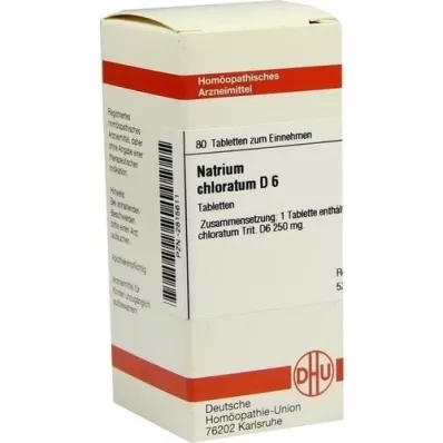 NATRIUM CHLORATUM D 6 tablete, 80 kapsul