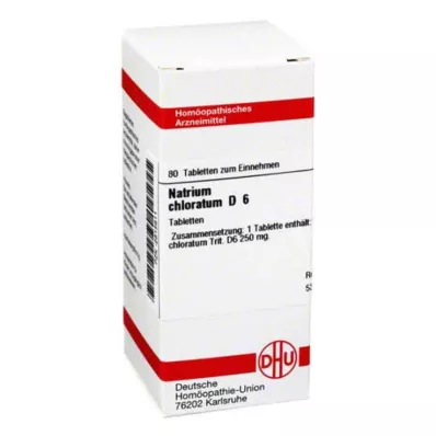 NATRIUM CHLORATUM D 6 tablete, 80 kapsul