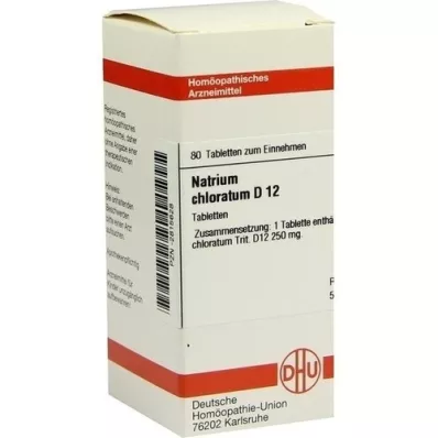 NATRIUM CHLORATUM D 12 tablet, 80 kapsul