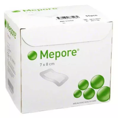 MEPORE Sterilna obloga za rane 7x8 cm, 55 kosov