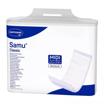 SAMU Porodniške blazinice Classic midi 11x30 cm, 56 kosov SAMU Porodniške blazinice Classic midi 11x30 cm, 56 kosov