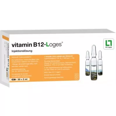 VITAMIN B12-LOGES Raztopina za injiciranje, ampule, 50X2 ml