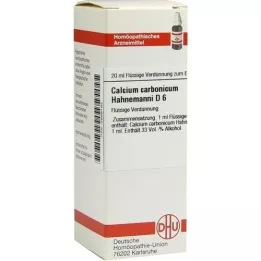 CALCIUM CARBONICUM Hahnemanni D 6 Raztopina, 20 ml