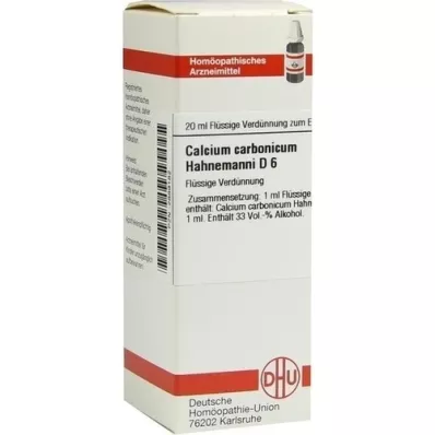 CALCIUM CARBONICUM Hahnemanni D 6 Raztopina, 20 ml