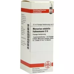 MERCURIUS SOLUBILIS Hahnemanni D 6 Raztopina, 20 ml