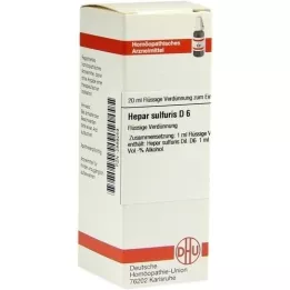 HEPAR SULFURIS Raztopina D 6, 20 ml