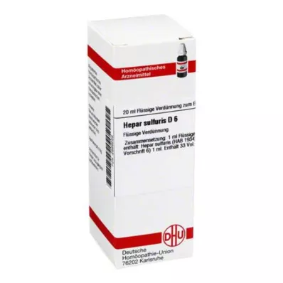 HEPAR SULFURIS Raztopina D 6, 20 ml HEPAR SULFURIS Raztopina D 6, 20 ml