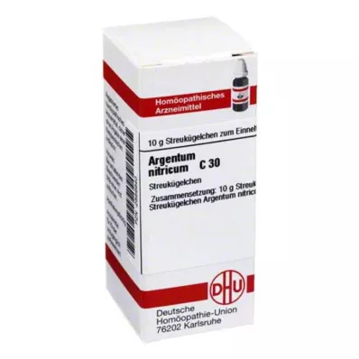 ARGENTUM NITRICUM C 30 kroglic, 10 g