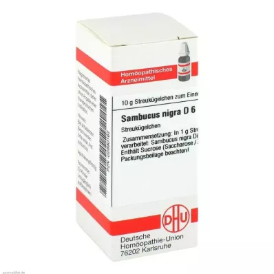 SAMBUCUS NIGRA D 6 kroglic, 10 g SAMBUCUS NIGRA D 6 kroglic, 10 g