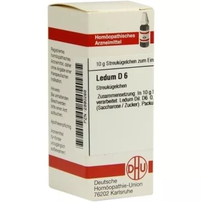 LEDUM D 6 kroglic, 10 g