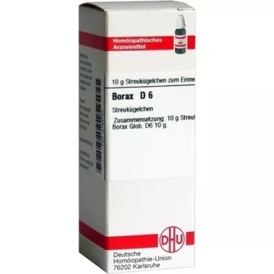 BORAX D 6 kroglic, 10 g