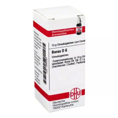 BORAX D 6 kroglic, 10 g