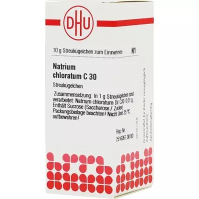 NATRIUM CHLORATUM C 30 kroglic, 10 g