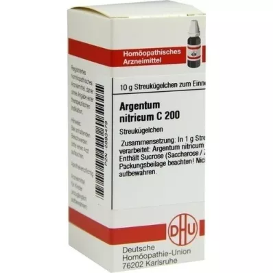 ARGENTUM NITRICUM C 200 kroglic, 10 g