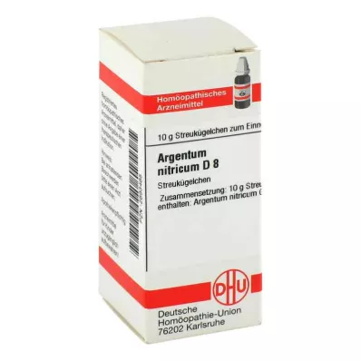 ARGENTUM NITRICUM D 8 kroglic, 10 g