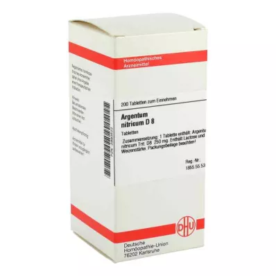 ARGENTUM NITRICUM D 8 tablet, 200 kapsul