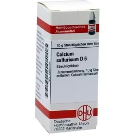 CALCIUM SULFURICUM D 6 kroglic, 10 g