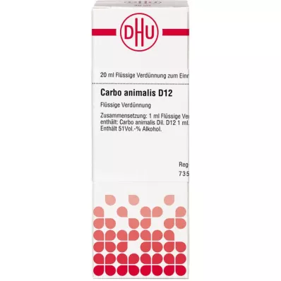 CARBO ANIMALIS Raztopina D 12, 20 ml