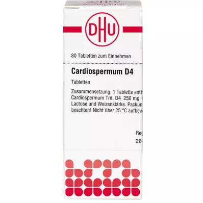 CARDIOSPERMUM D 4 tablete, 80 kapsul