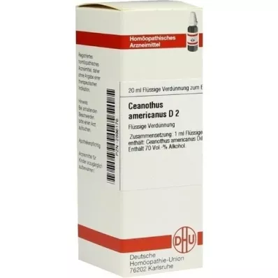 CEANOTHUS AMERICANUS Raztopina D 2, 20 ml