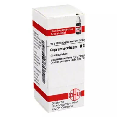 CUPRUM ACETICUM D 30 kroglic, 10 g CUPRUM ACETICUM D 30 kroglic, 10 g